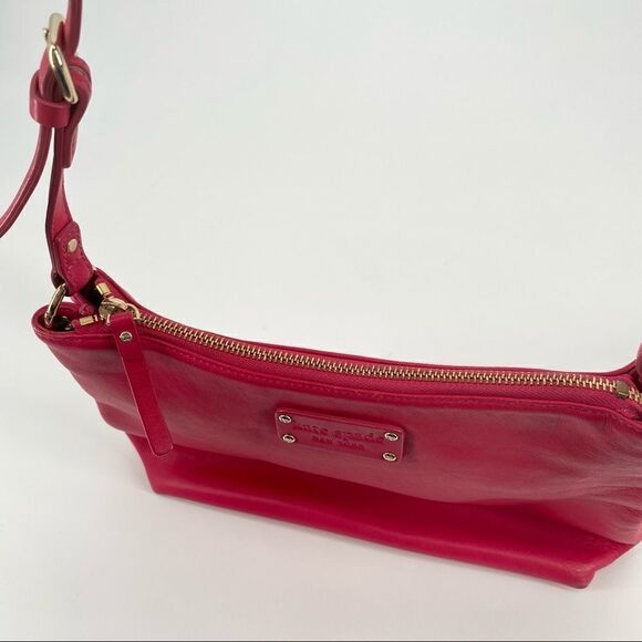 Kate spade raspberry leather tote shoulder bag - Picture 5 of 10